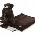 Kritter Huggable Black Bear Pillow/Blanket